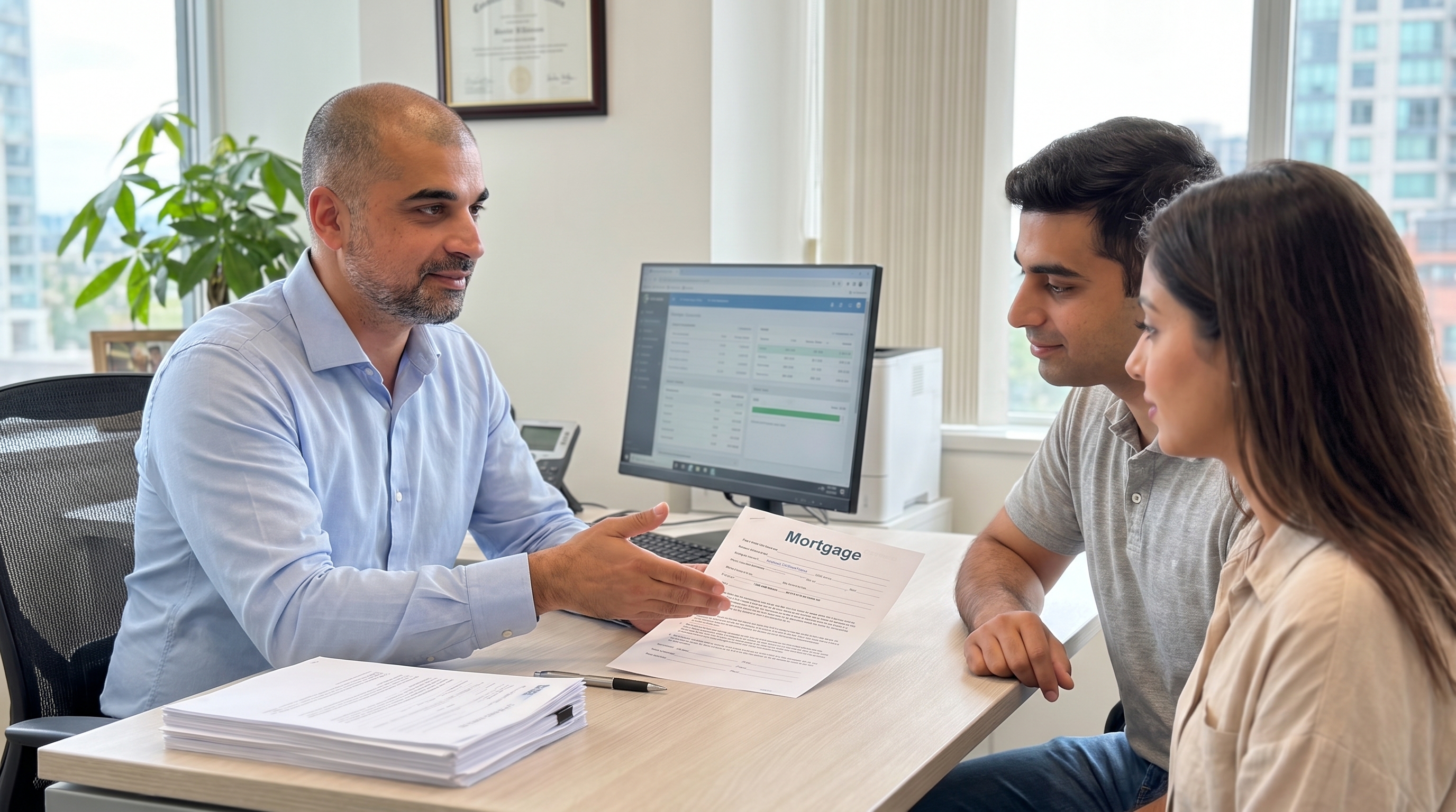 Sunny Gill speaking with clients